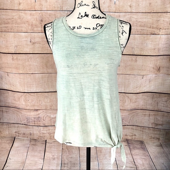 Maeve Tops - Maeve Anthropologie Light Green Top with Knot
